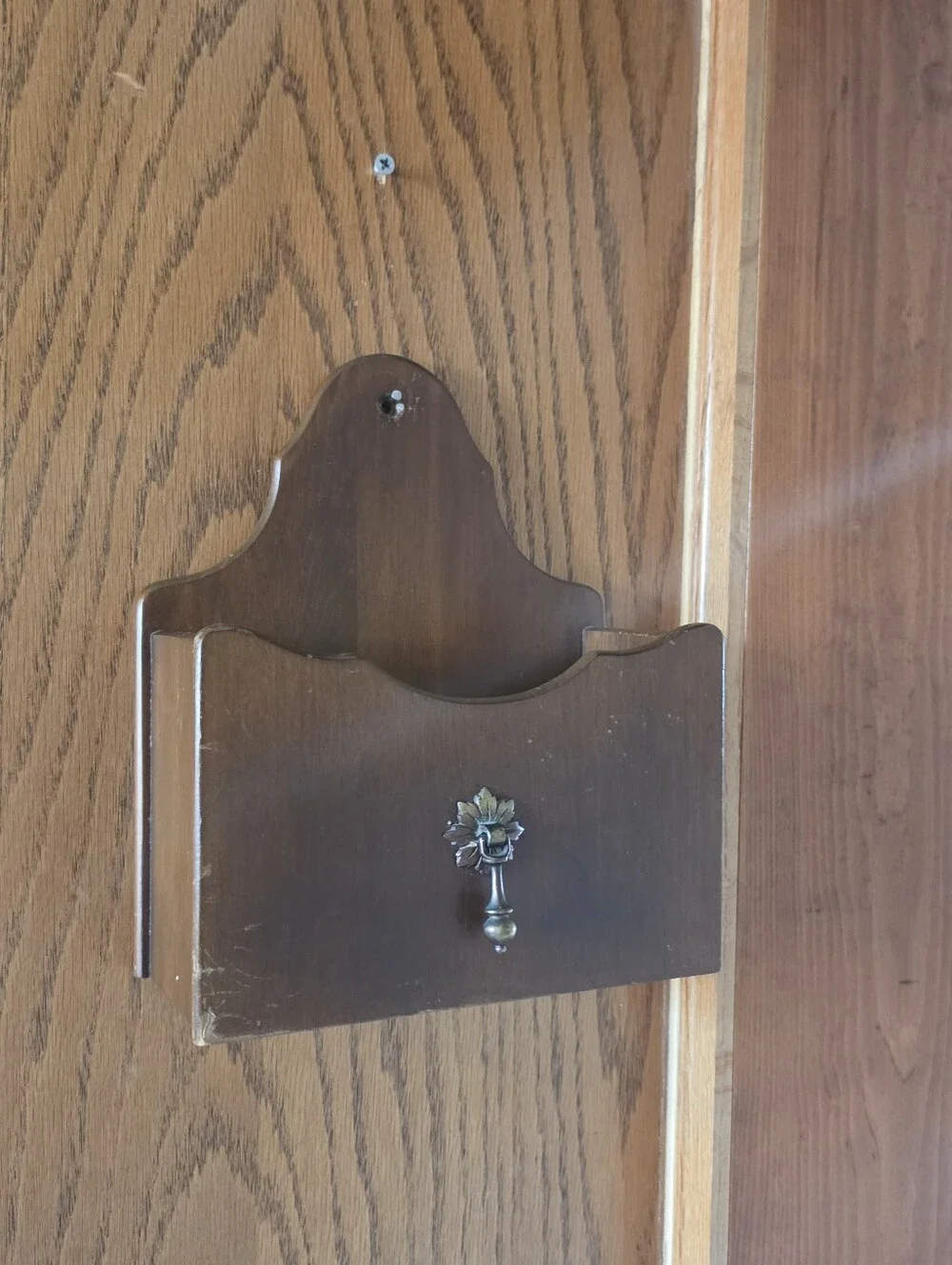 Vintage Wooden Wall Pocket